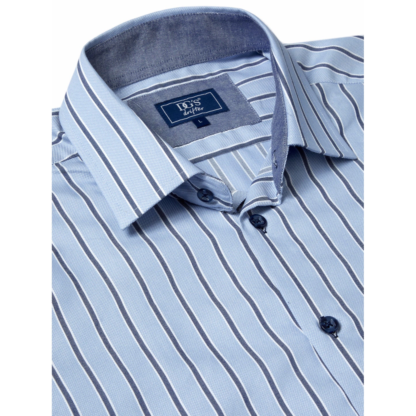 Drifter 14826 22 Light Blue Regular Fit Casual Shirt