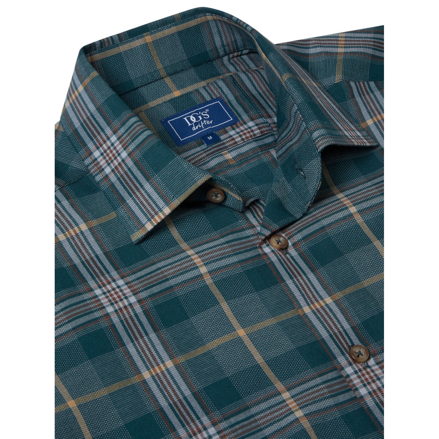 Drifter 14839 37 Olive Regular Fit Casual Shirt