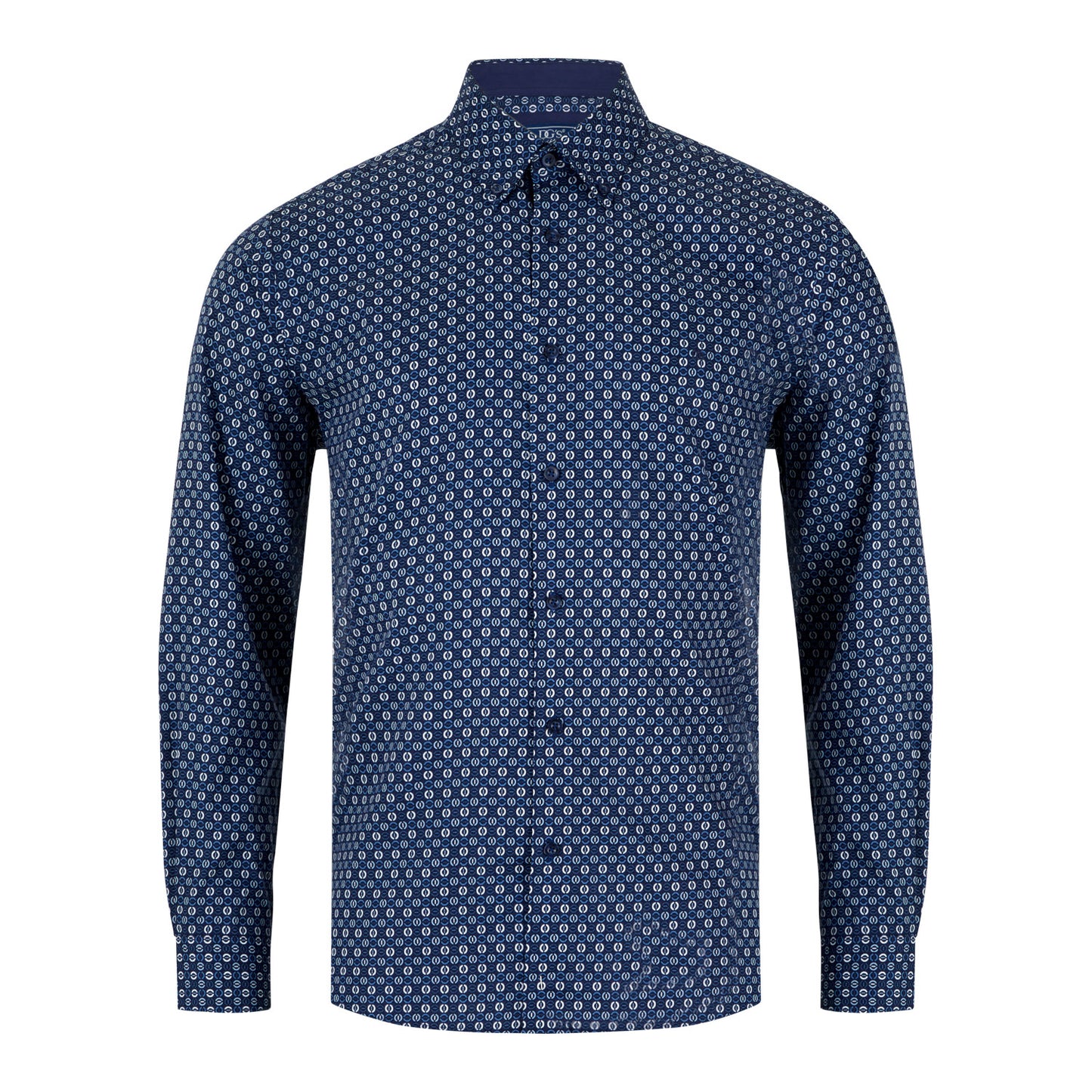 Drifter 14853 28 Navy Regular Fit Casual Shirt