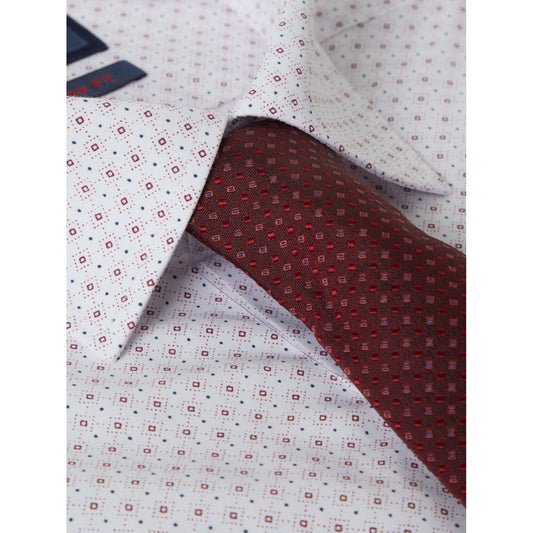 Daniel Grahame 15049T 16 Red Tapered Fit Shirt & Tie Set