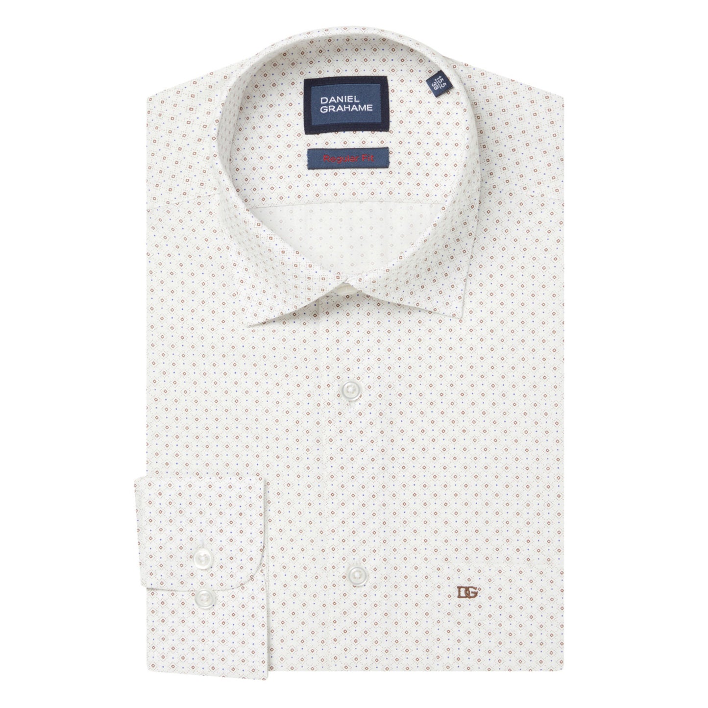 Daniel Grahame 15049T 19 Tan Tapered Fit Shirt & Tie Set