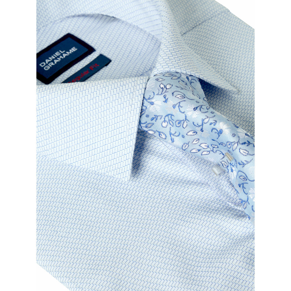 Daniel Grahame 15063T 12 Blue Regular Shirt & Tie Set