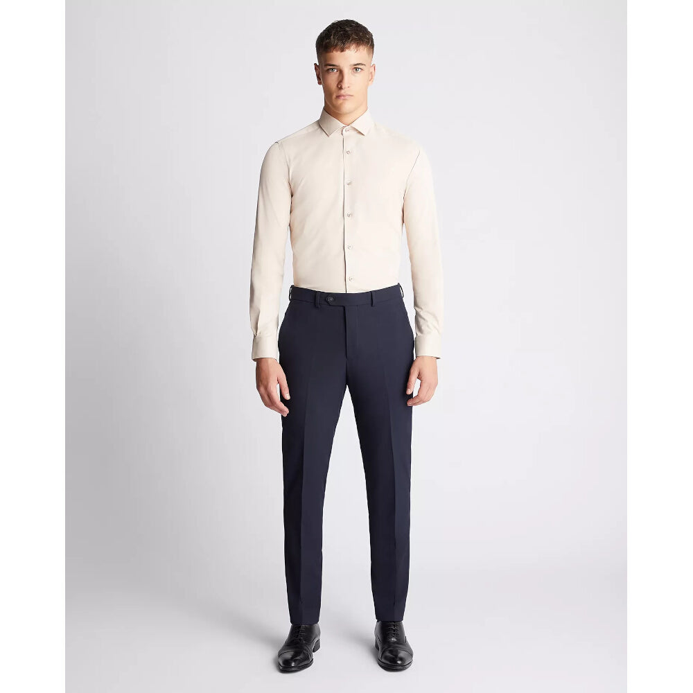 Remus Uomo 18625 92 Stone Slim Fit Long Sleeve Dress Shirt