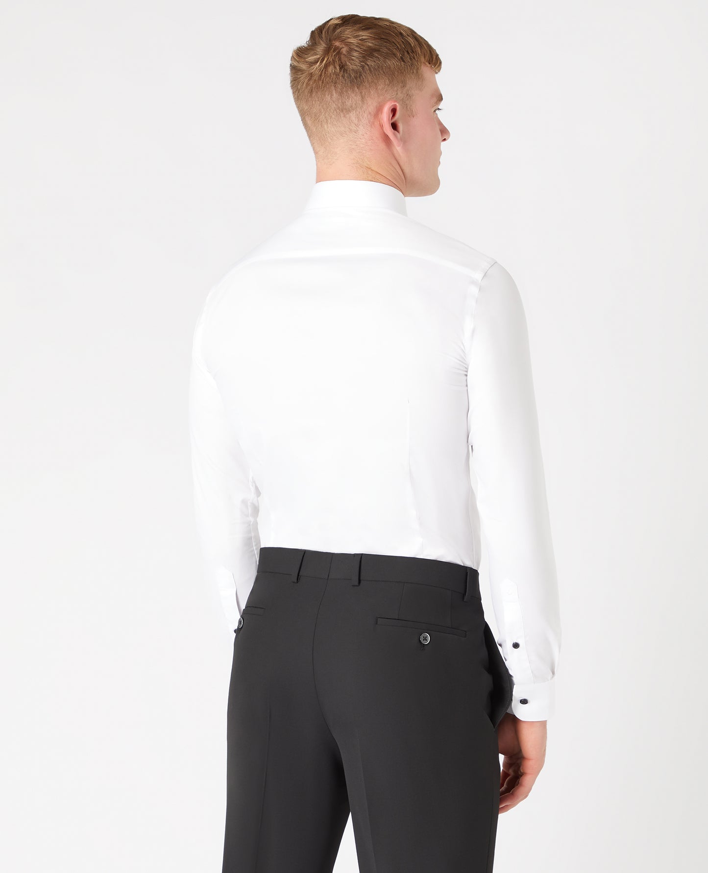 Remus Uomo 18802 01 White Rome Slim Fit Dress Shirt