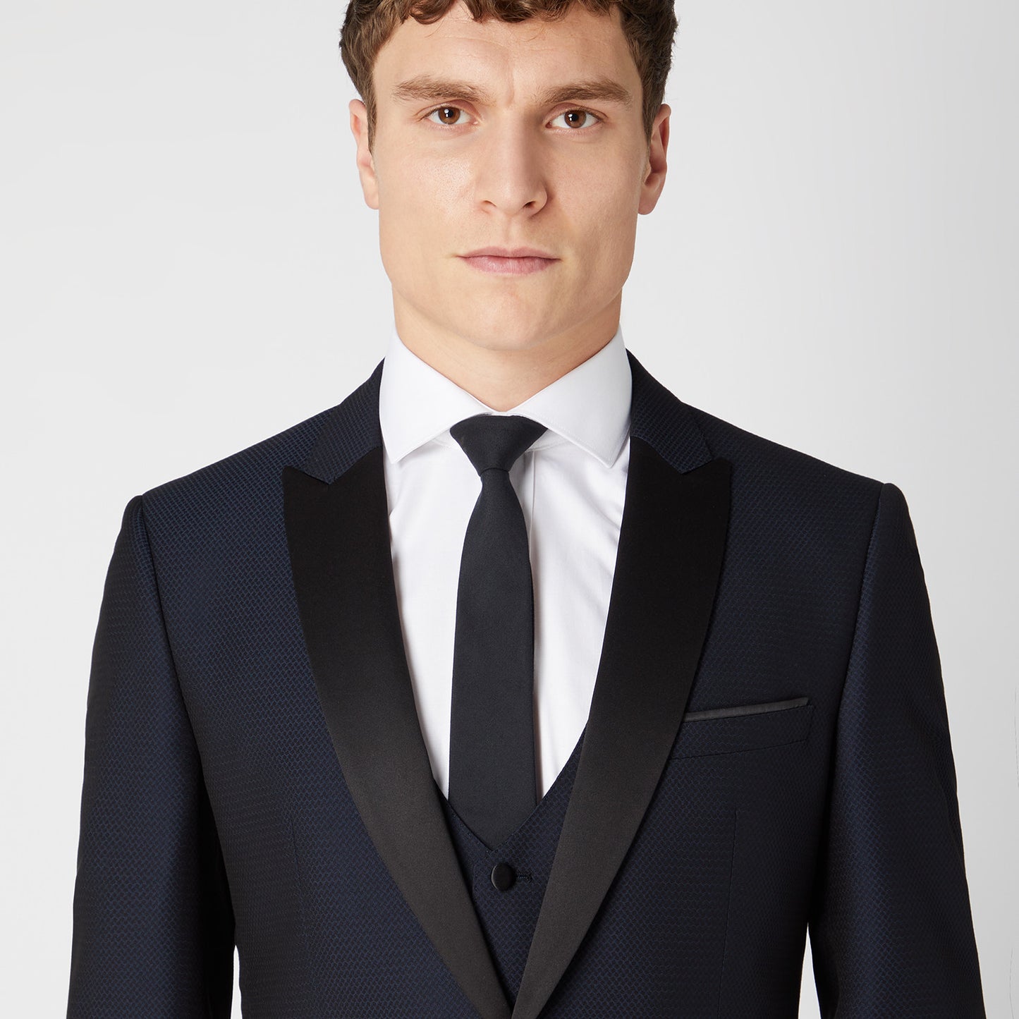 Remus Uomo N4308 00 Narrow Black Tie