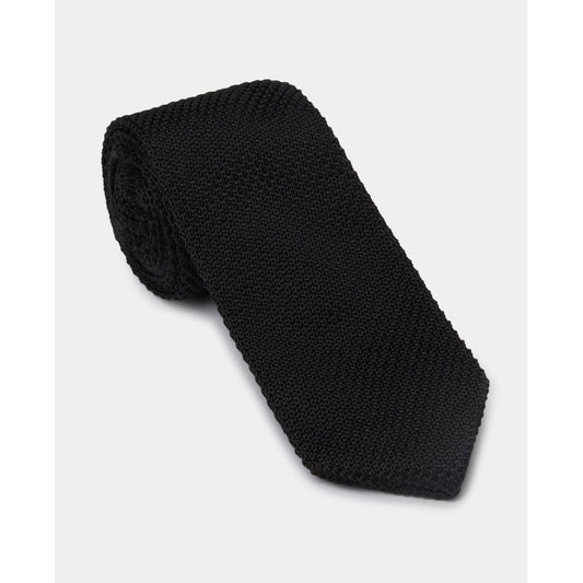 Remus Uomo N6160 00 Black Knitted Narrow Tie