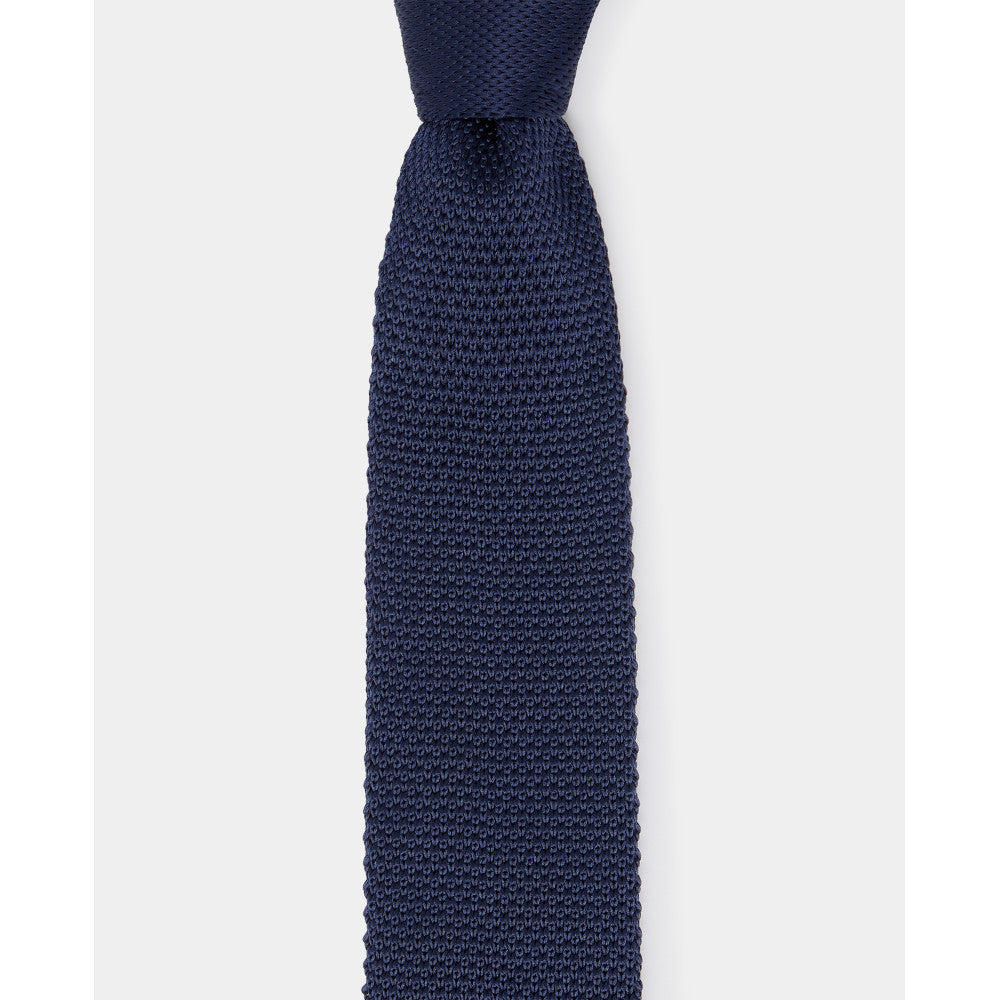 Remus Uomo N6160 78 Navy Knitted Narrow Tie