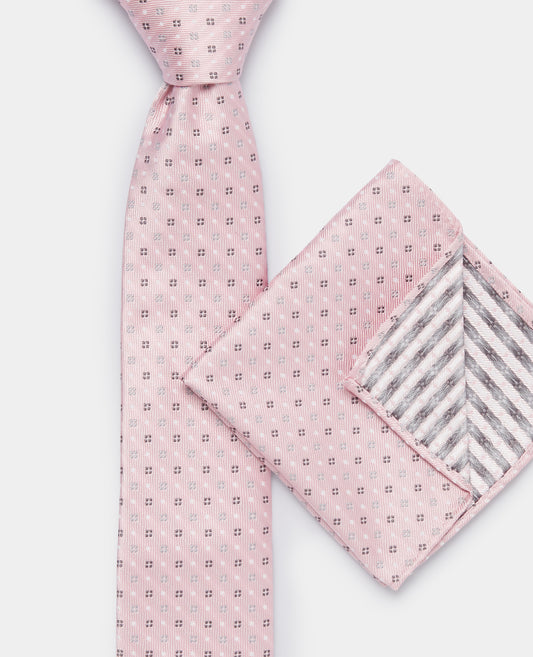 Remus Uomo TP4856 62 Light Pink Tie & Pocket Square Set