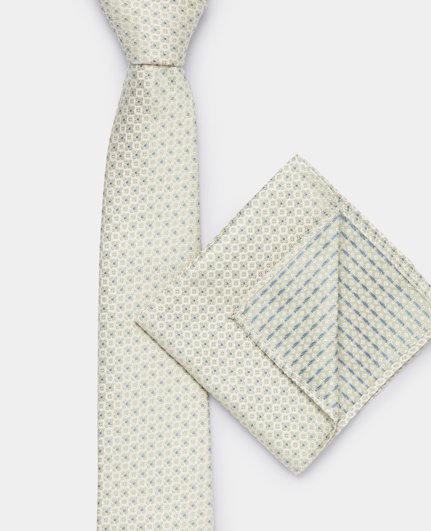 Remus Uomo TP4857 93 Beige Tie & Pocket Square Set
