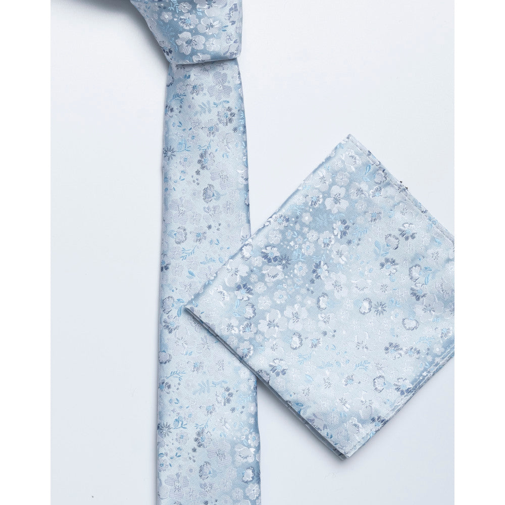 Remus Uomo Tp4980 21 Light Blue Tie & Pocket Square Set