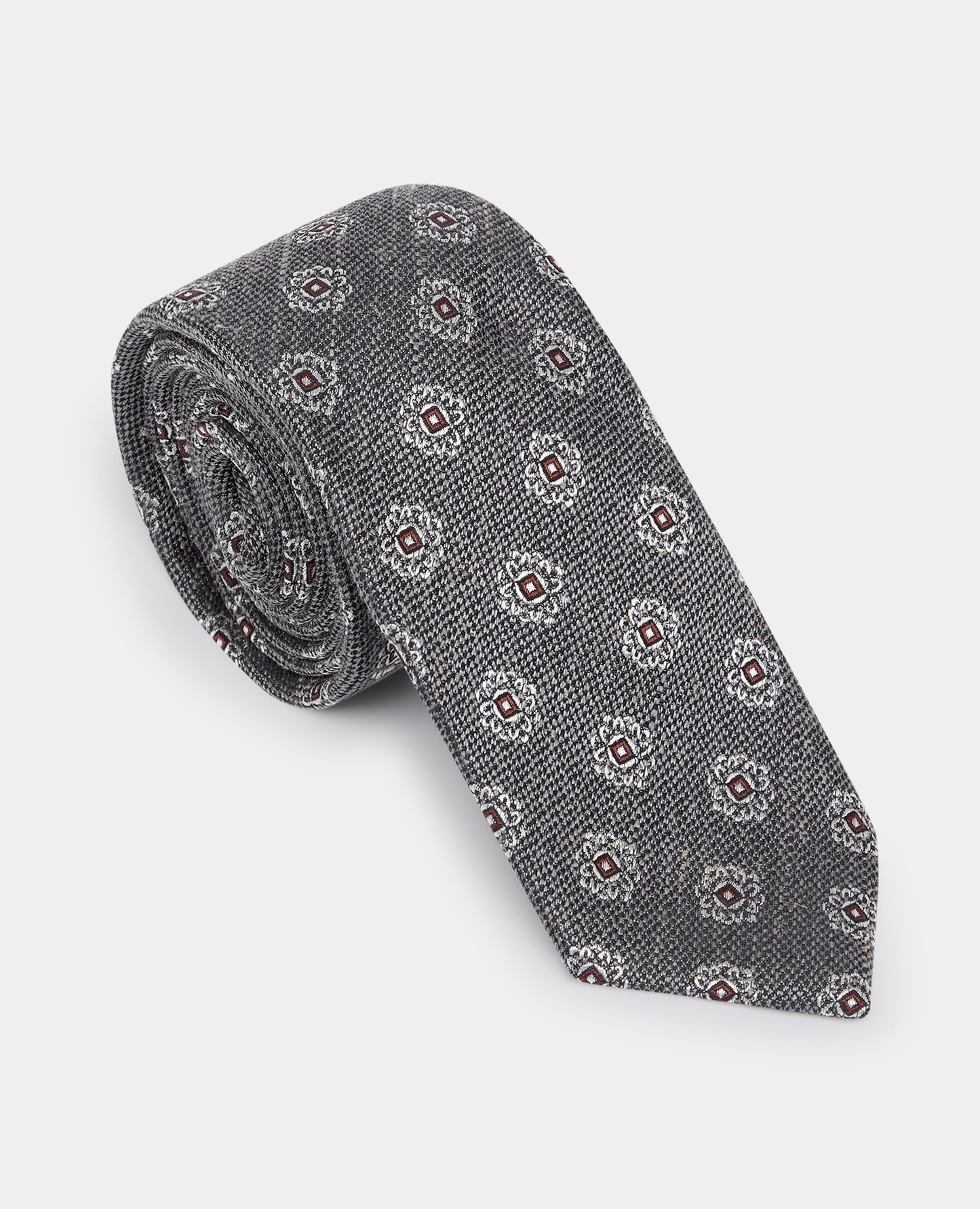 Remus Uomo Tp5019 08 Grey Tie & Pocket Square Set