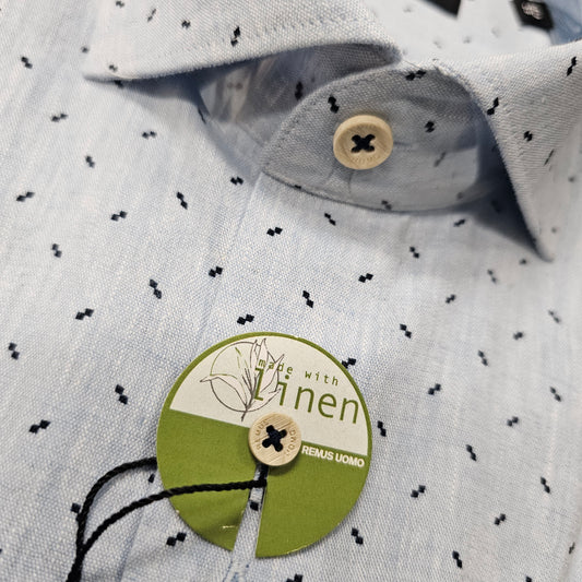 Remus Uomo 13181 22 Light Blue Tapered Fit Shirt