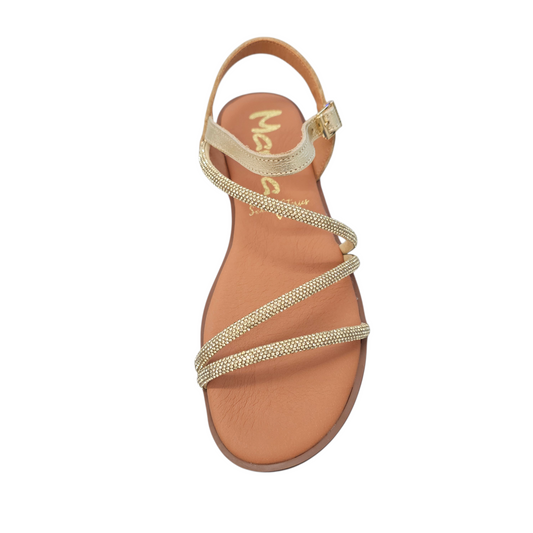 Marila Brades Brilliant Platinum/Grain Sandals