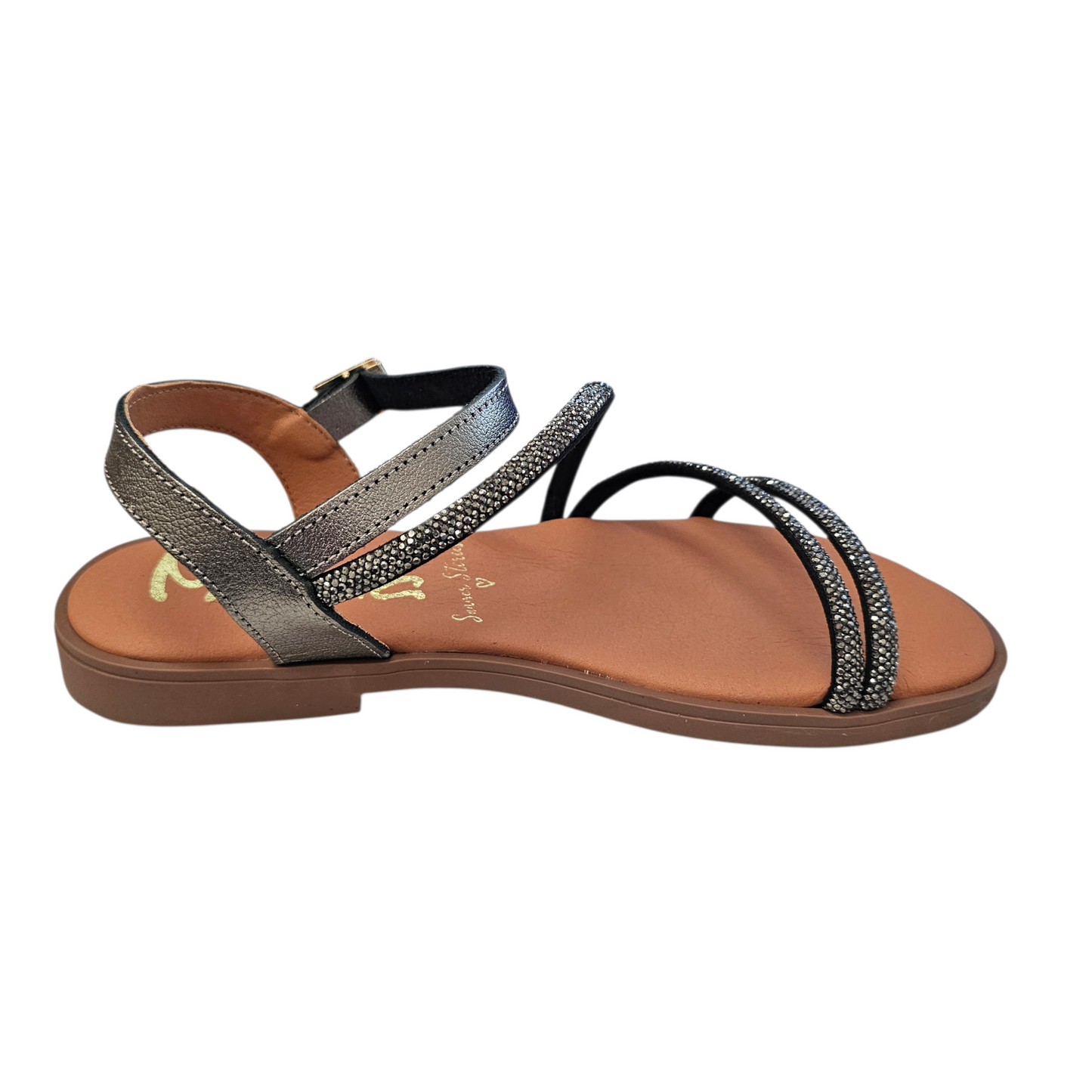 Marila Brades Brilliant Steel/Grain Sandals
