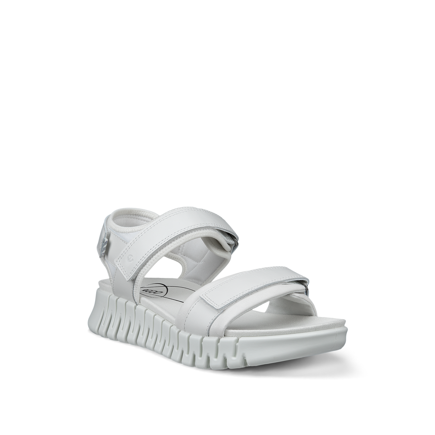 Ecco 213103 01007 Ecco Gruuv Sol White Sandals