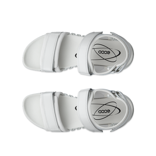 Ecco 213103 01007 Ecco Gruuv Sol White Sandals