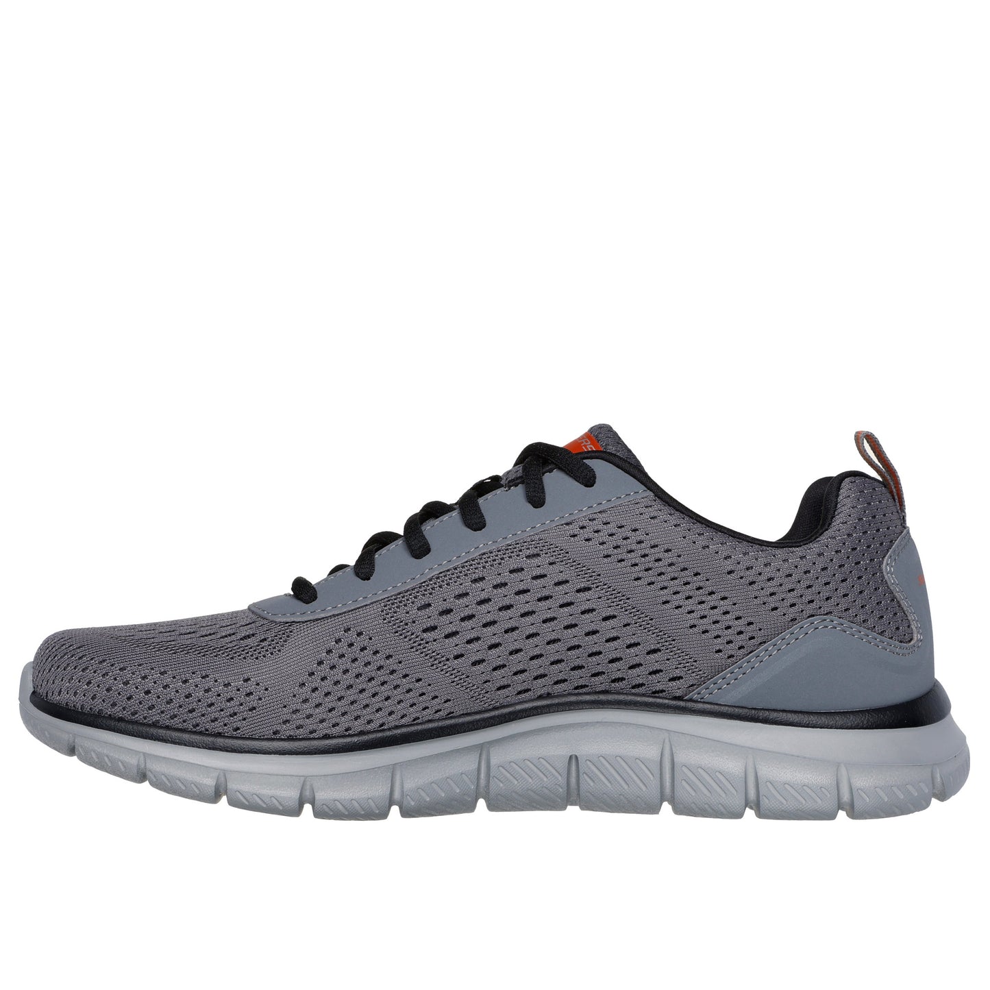 Skechers 232758 Track - Leshur Charcoal With Orange Trim Trainers