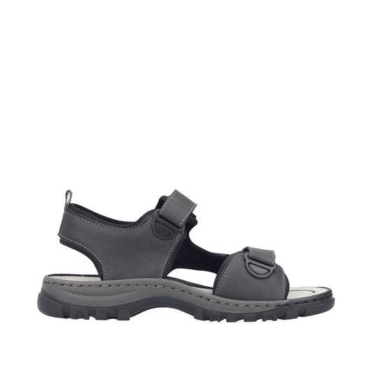 Rieker 25055-00 Black Sandals