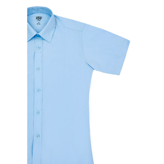 1880 Club 25306 22 Blue Slim Fit Short Sleeve Shirts Twin Pack