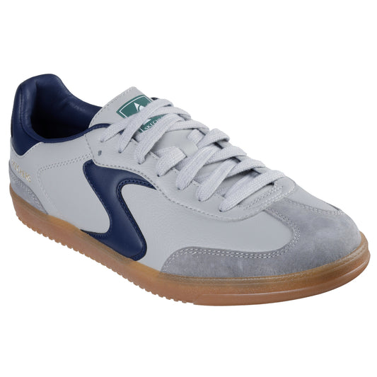 Skechers 254150 Hotshot - Pyke Grey With Navy Trim Trainers