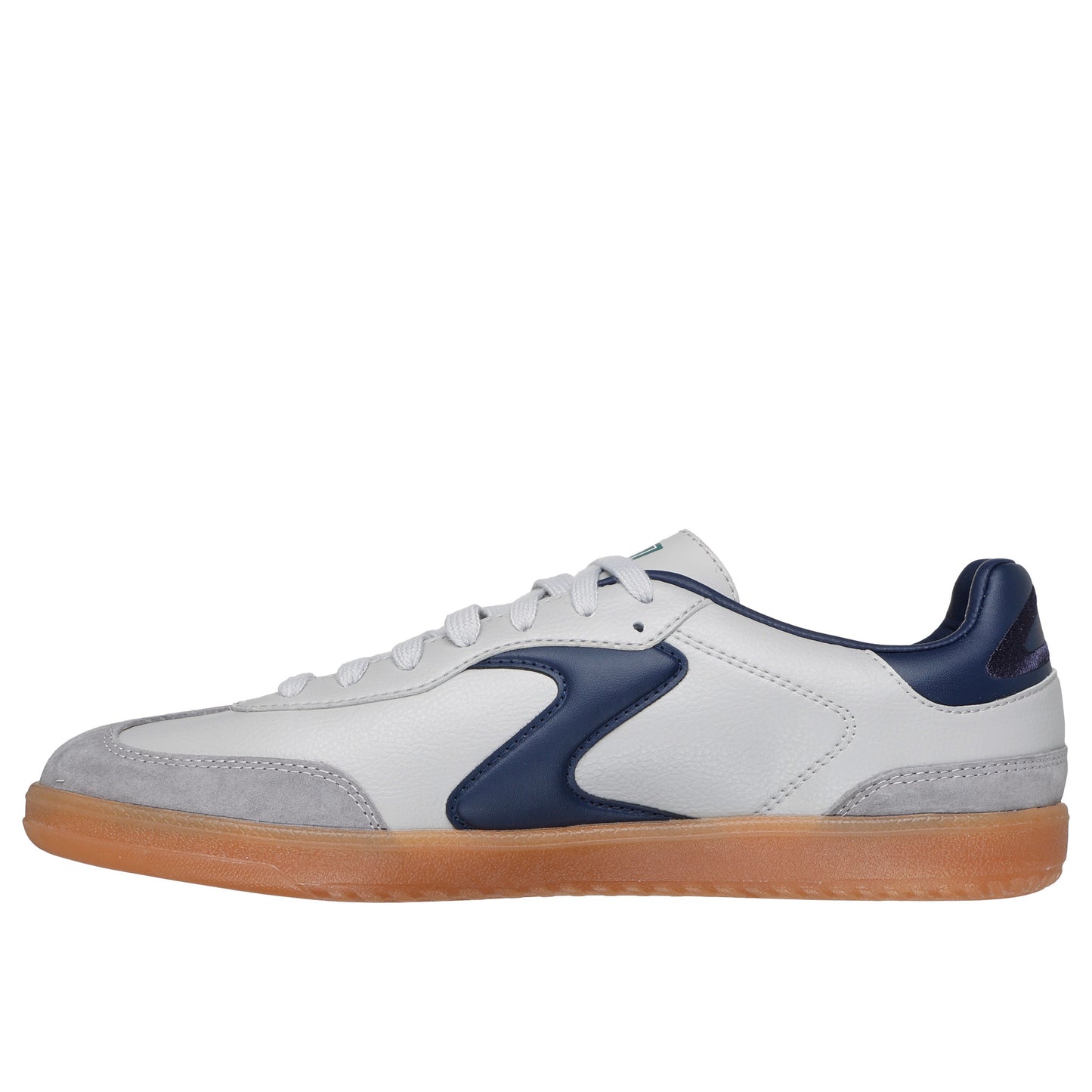 Skechers 254150 Hotshot - Pyke Grey With Navy Trim Trainers