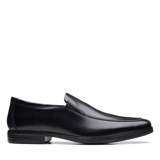 Clarks Howard Edge Black Leather Shoes