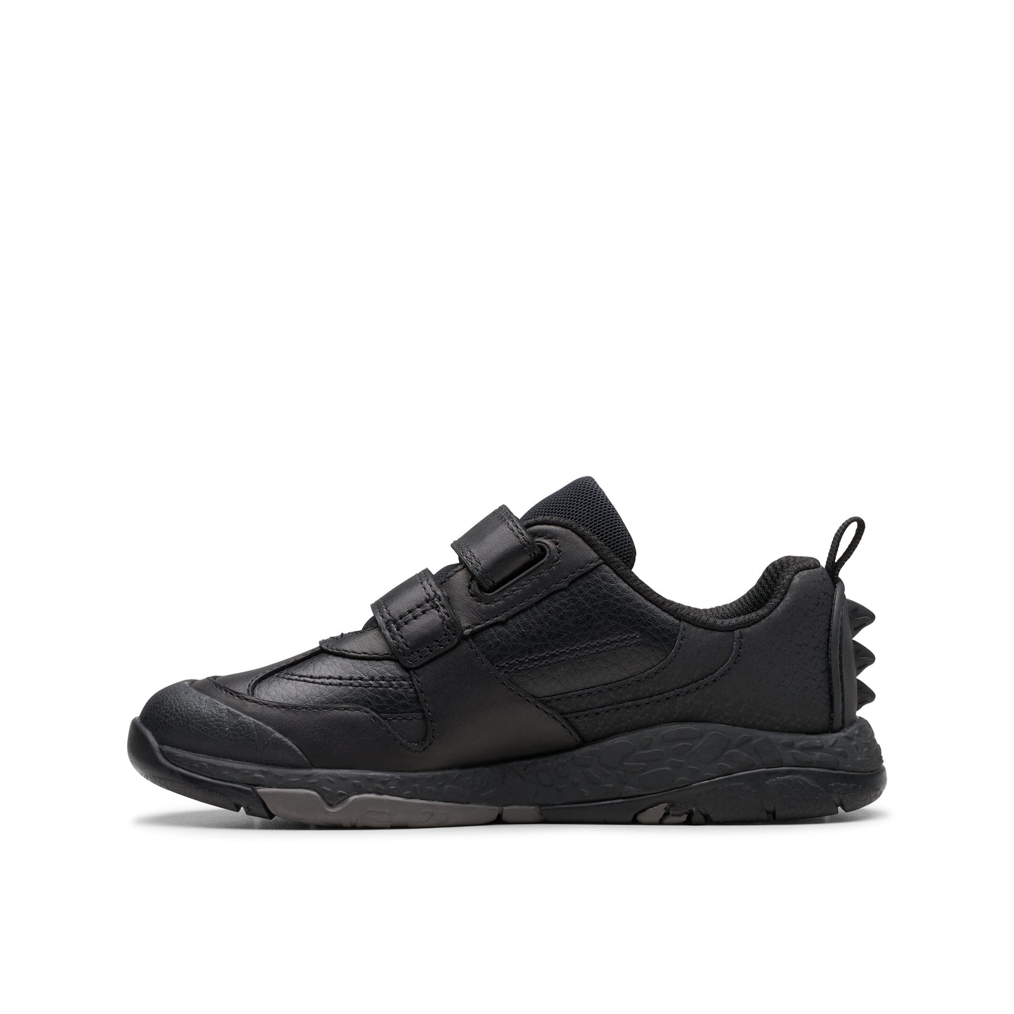 Clarks Steggy2 Pace Black Leather School Shoes