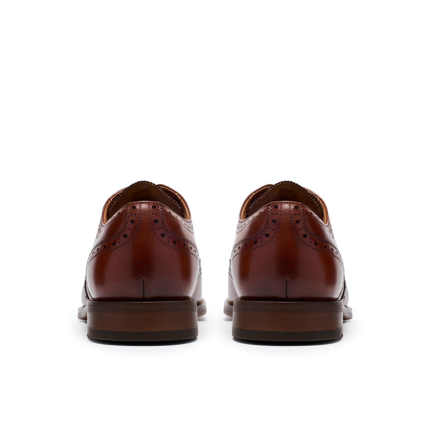 Clarks Bowburn Tip Tan Leather Shoes