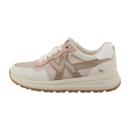 Mustang 26M0702002 01487 Cream-Gold Trainers
