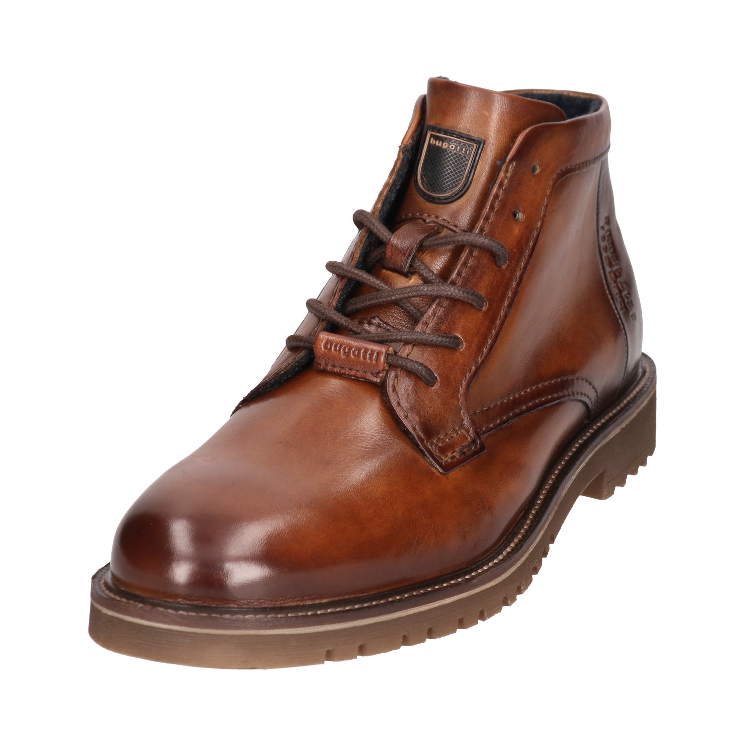 Bugatti 331 AO930 1010 6361 Cognac Lace up Boots