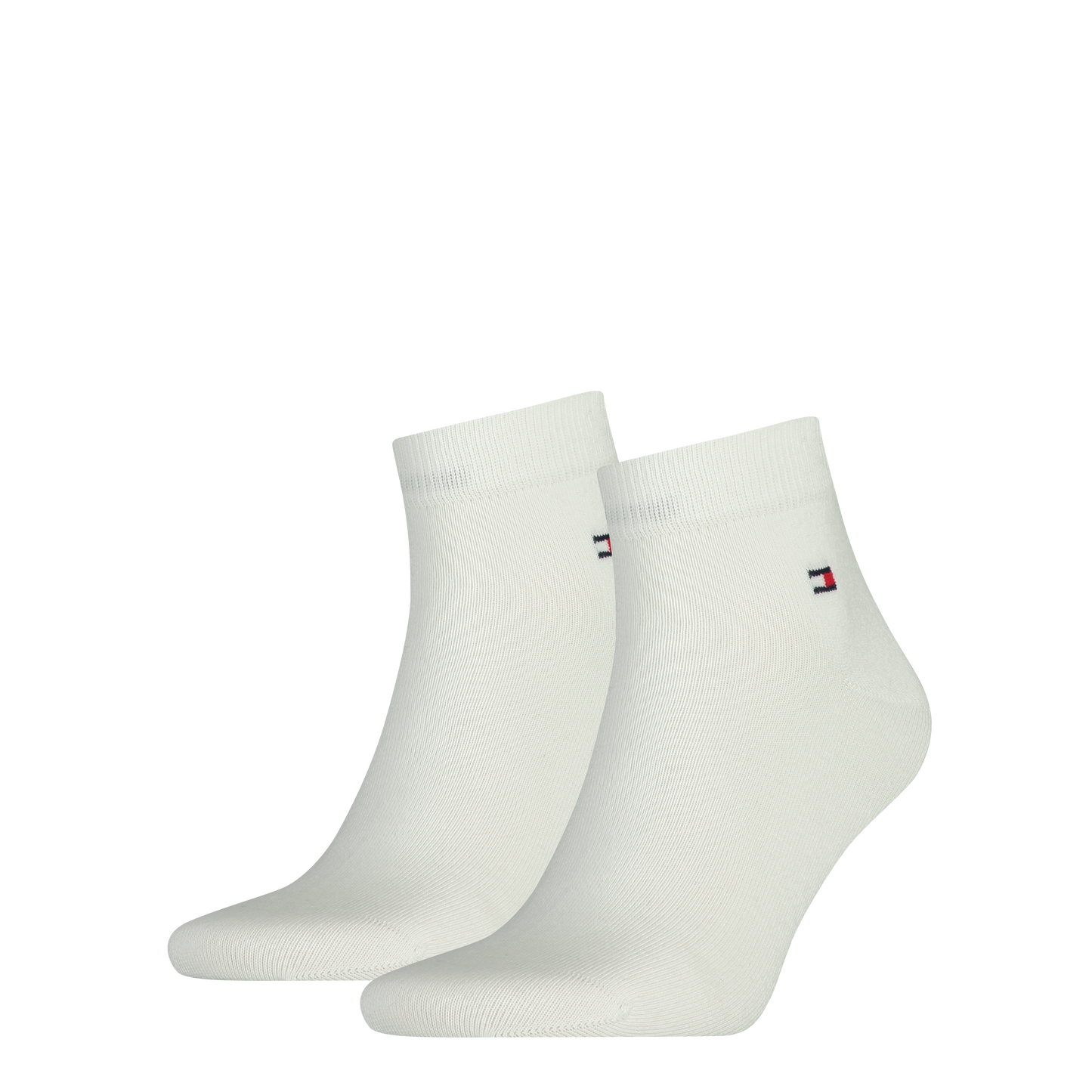 Tommy Hilfiger 342025001 300 White 2 Pair Quarter Sports Socks