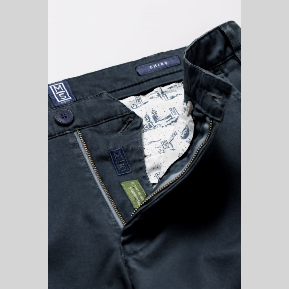 M5 By Meyer 6001 15 Blue Casual Cotton Chinos
