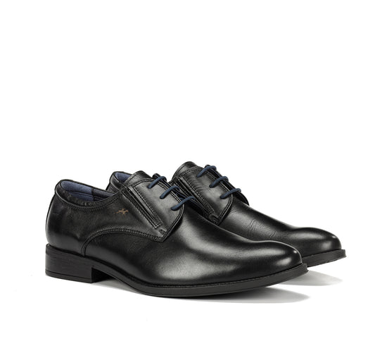 Fluchos 8410W Memory Black Extra Wide Black Casual Shoes