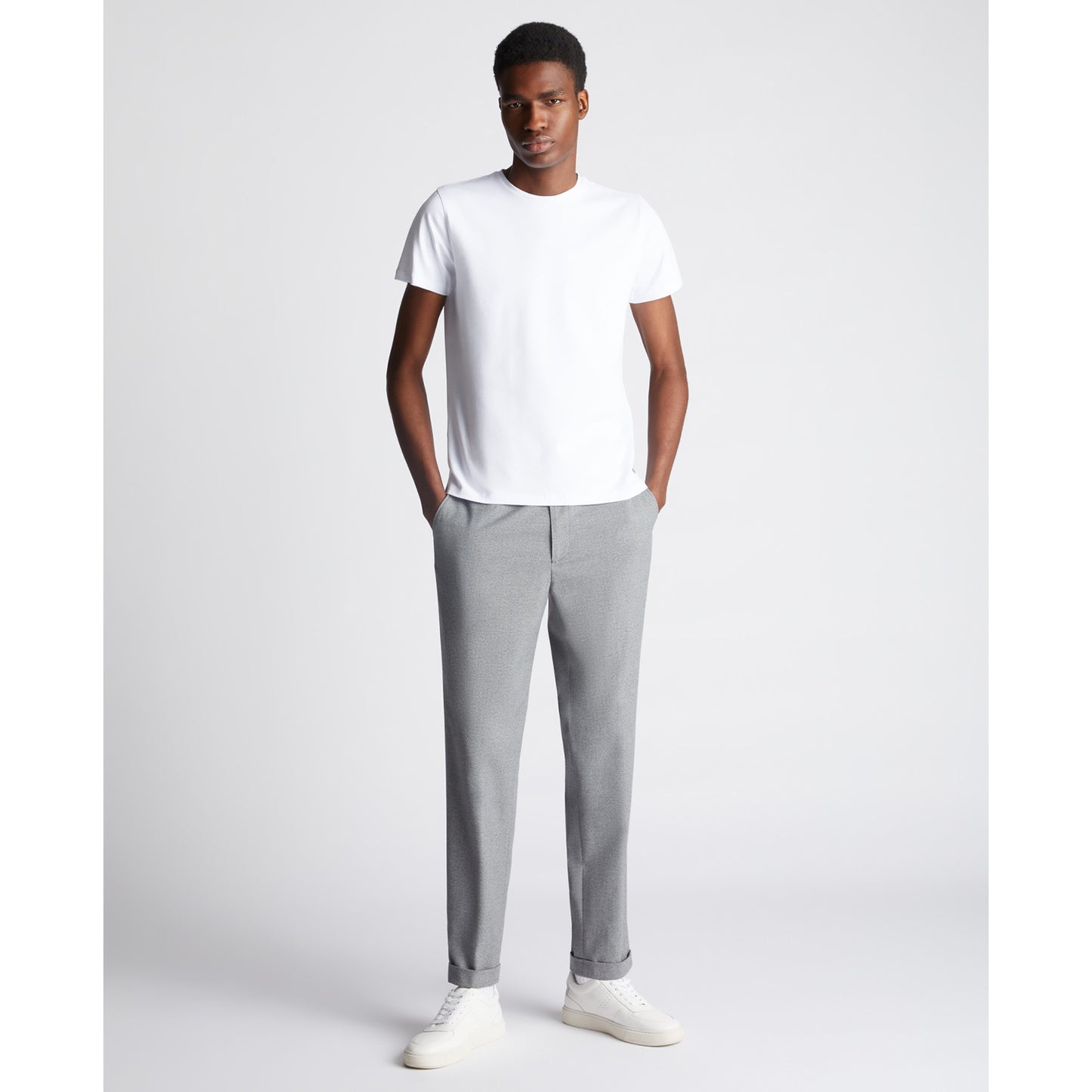 Remus Uomo 53121A 01 White Plain T-Shirt