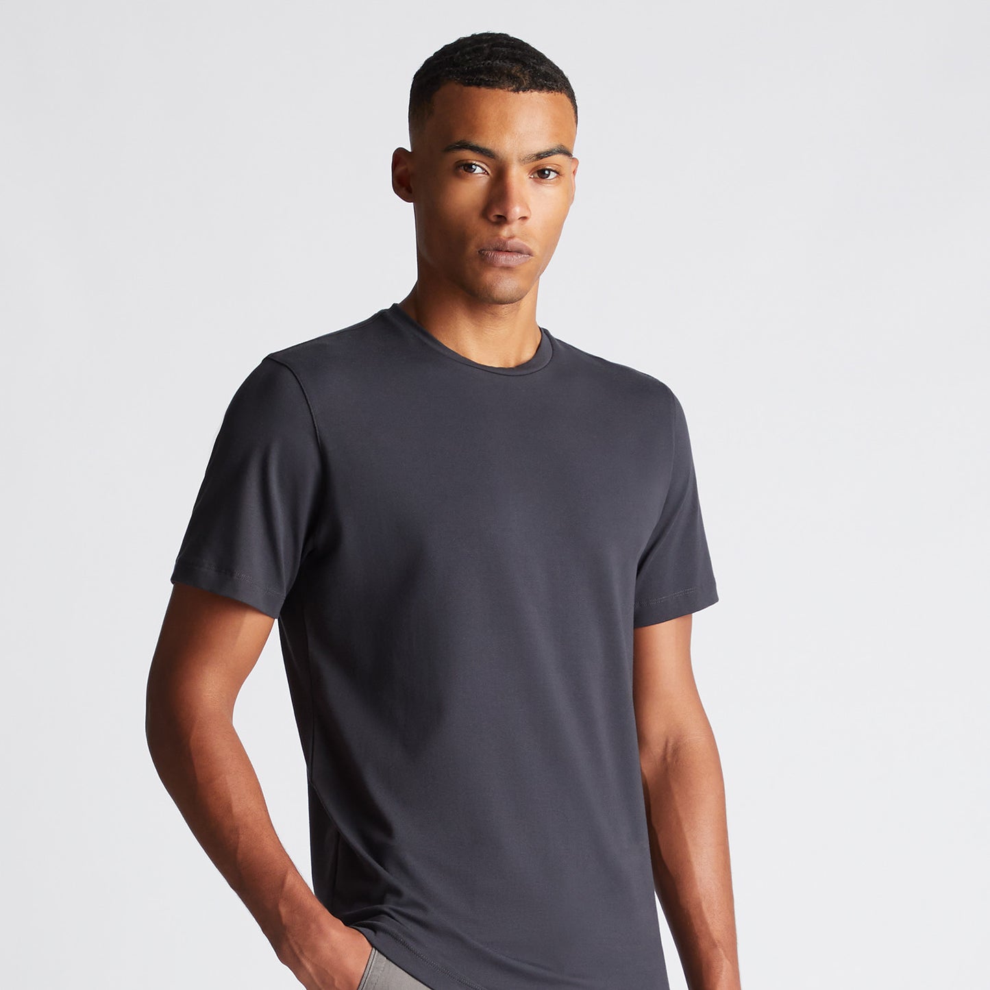 Remus Uomo 53121A 09 Charcoal Plain T-Shirt