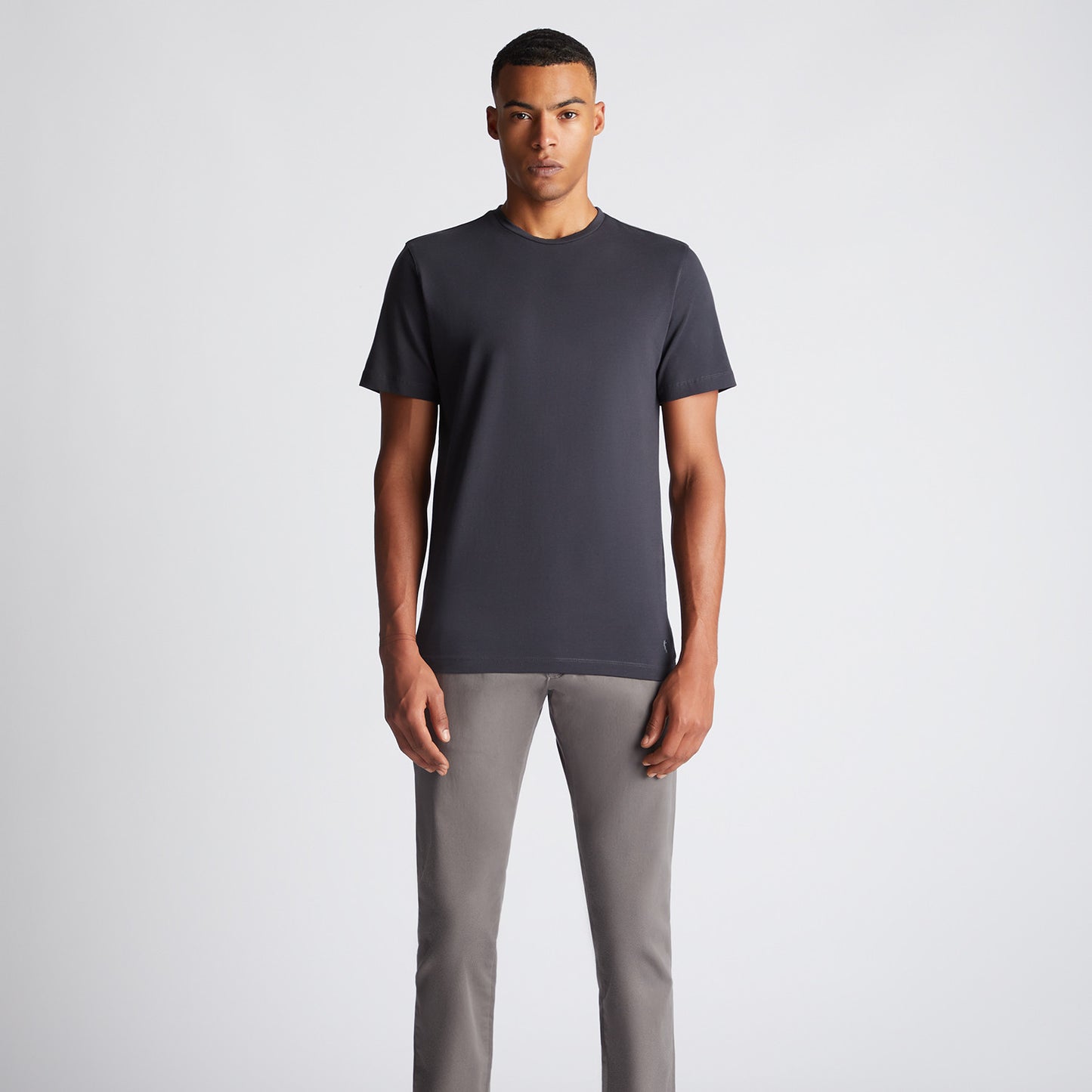 Remus Uomo 53121A 09 Charcoal Plain T-Shirt