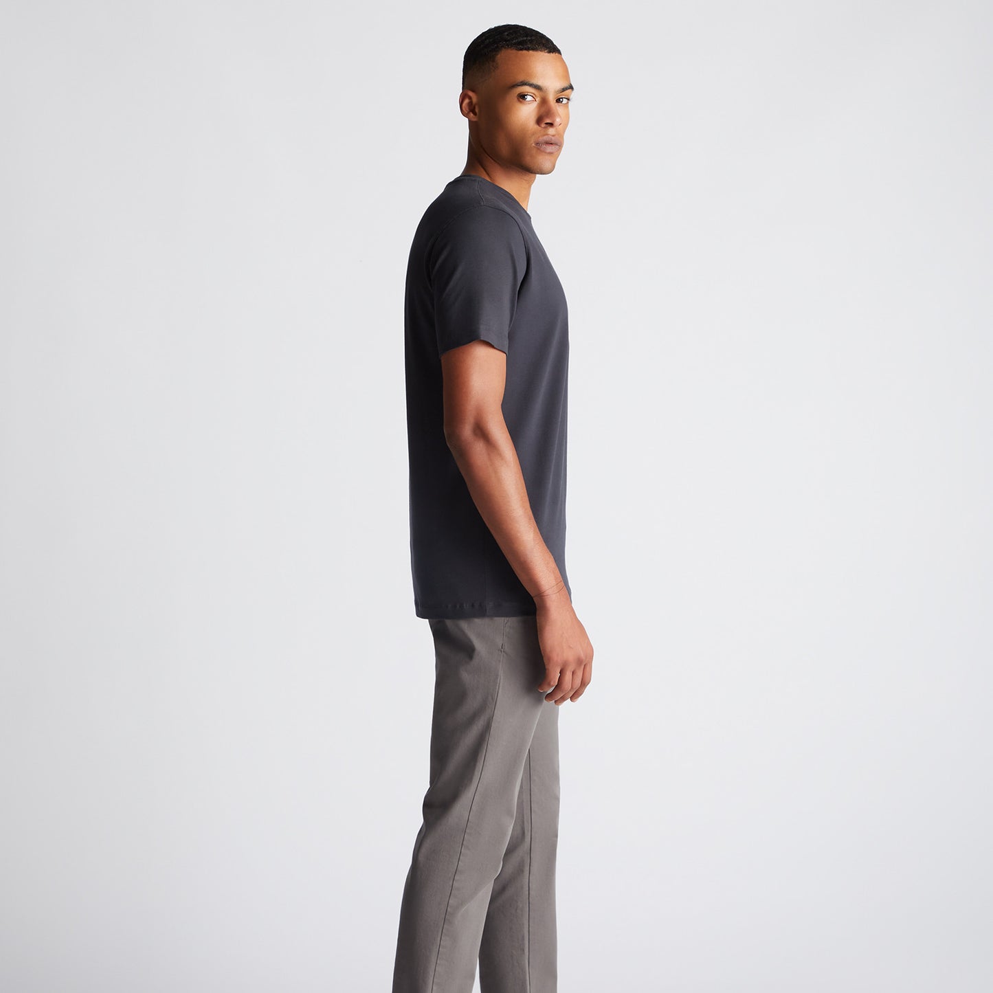 Remus Uomo 53121A 09 Charcoal Plain T-Shirt