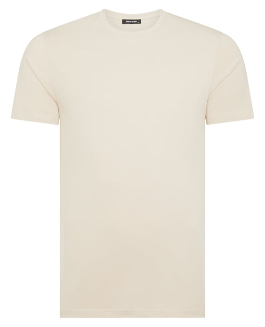 Remus Uomo 53121A 91 Stone Plain Branded T-Shirt