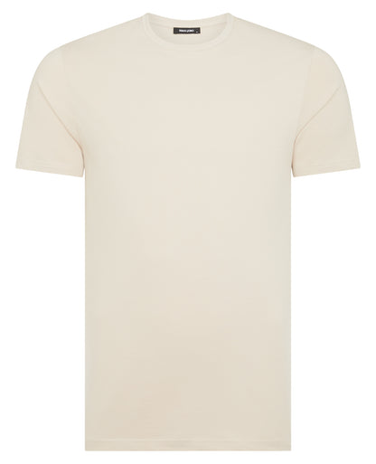 Remus Uomo 53121A 91 Stone Plain Branded T-Shirt