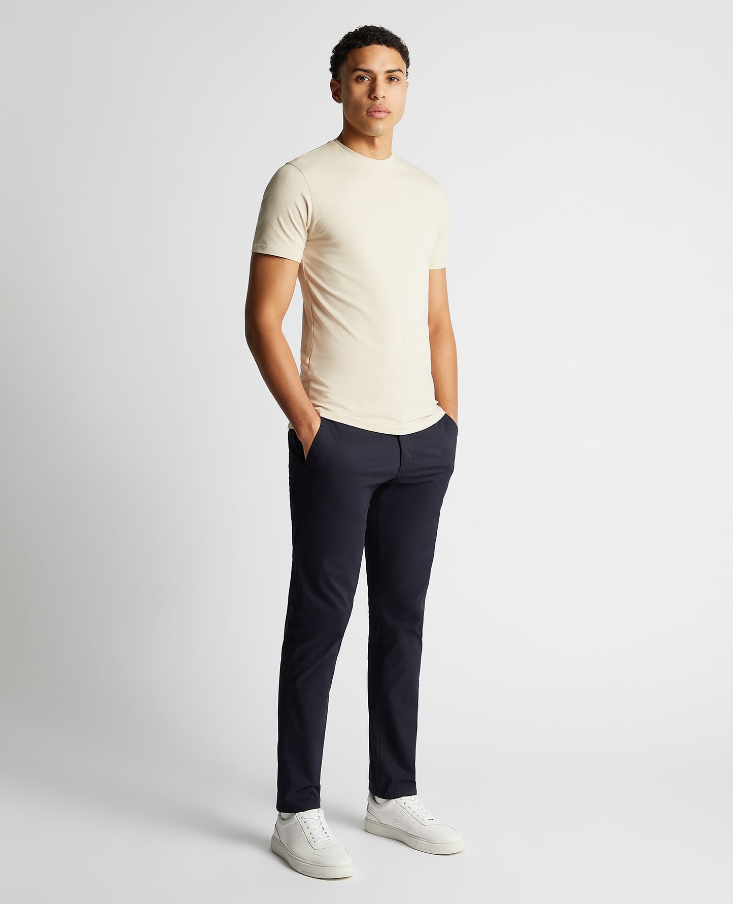 Remus Uomo 53121A 91 Stone Plain Branded T-Shirt