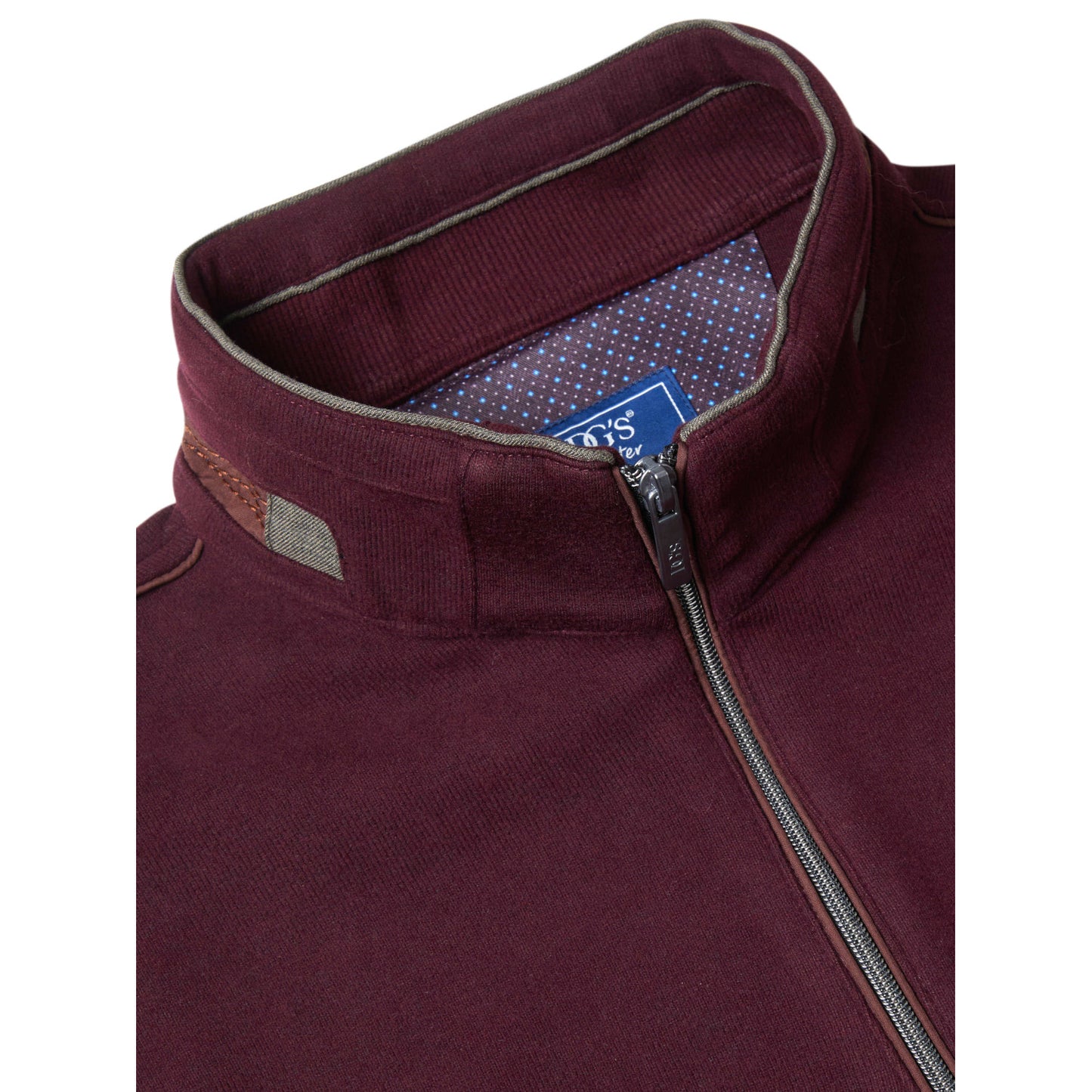 Drifter 55221 68 Wine Half Zip Sweatshirt
