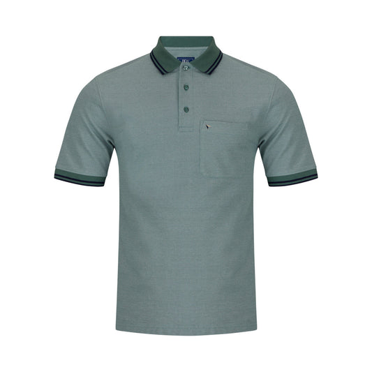 Drifter 55357 32 Light Green/Grey Short Sleeve Polo Shirt