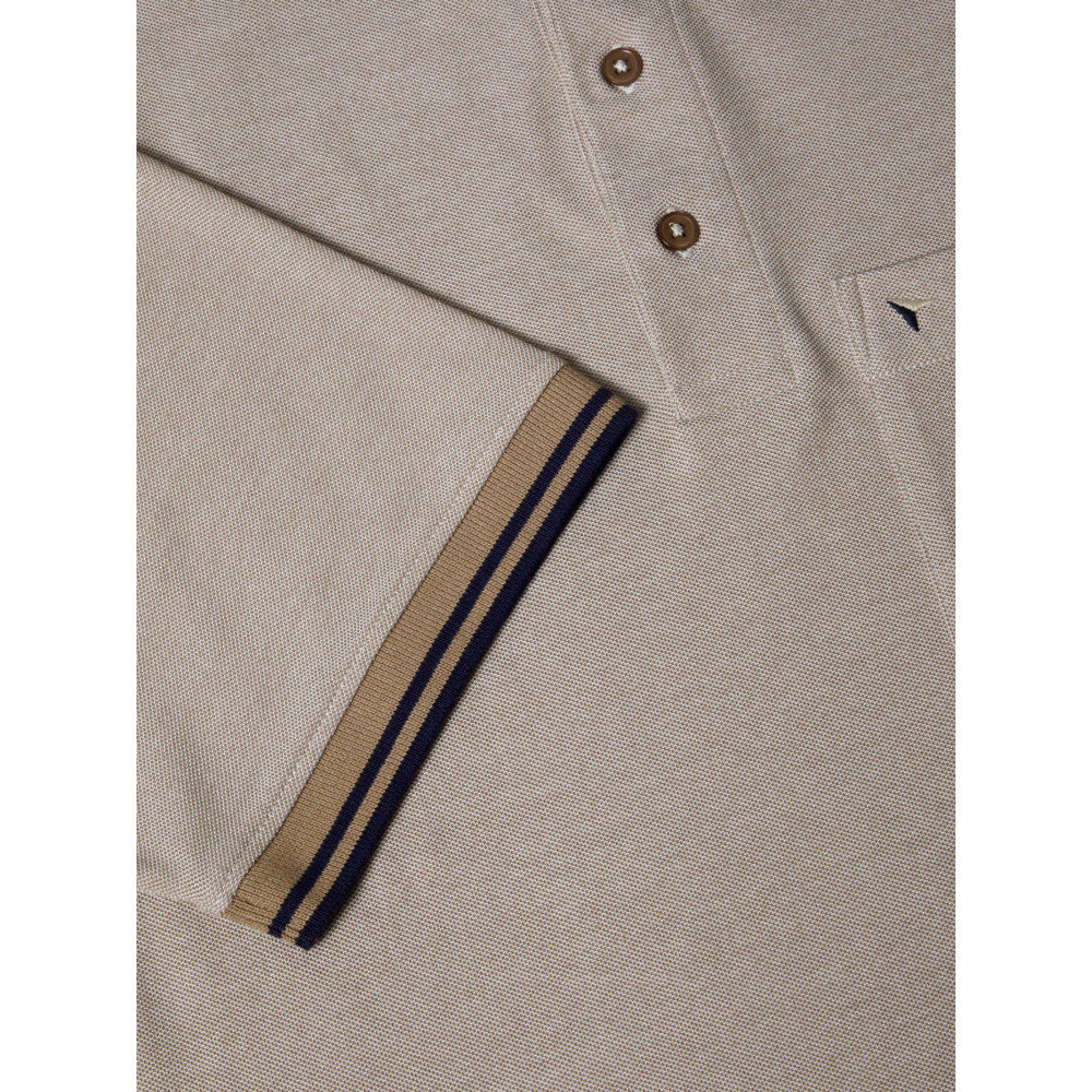 Drifter 55357 41 Camel/Grey Short Sleeve Polo Shirt
