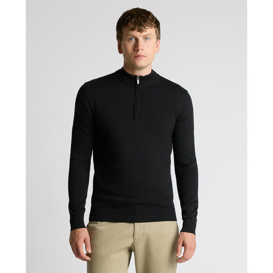 Remus Uomo 58601 00 Black Crew Neck Sweater