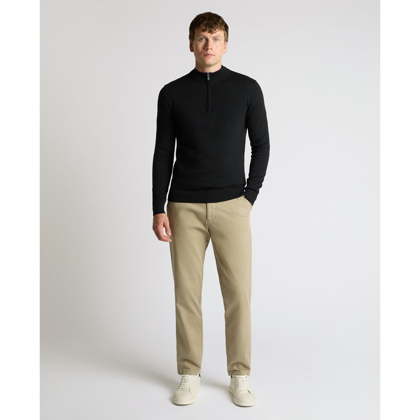 Remus Uomo 58601 00 Black Crew Neck Sweater