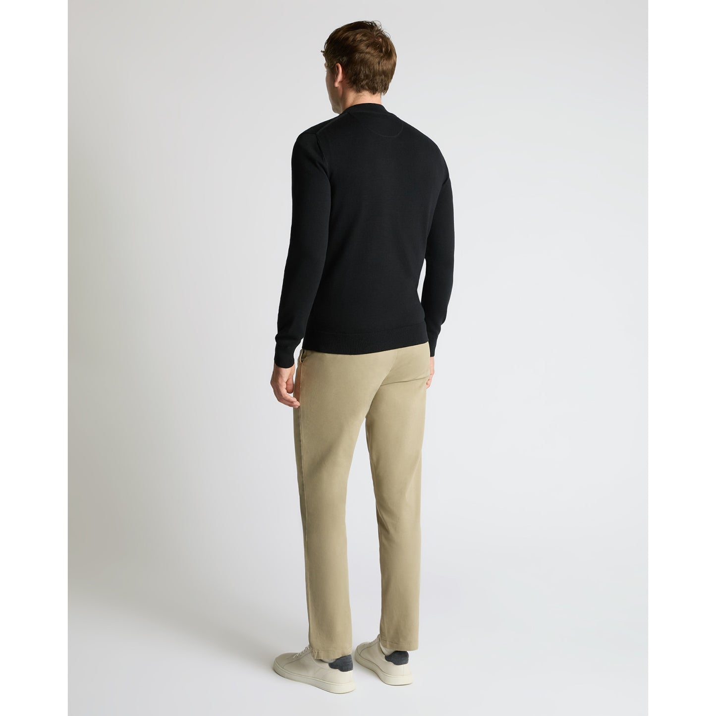 Remus Uomo 58601 00 Black Crew Neck Sweater