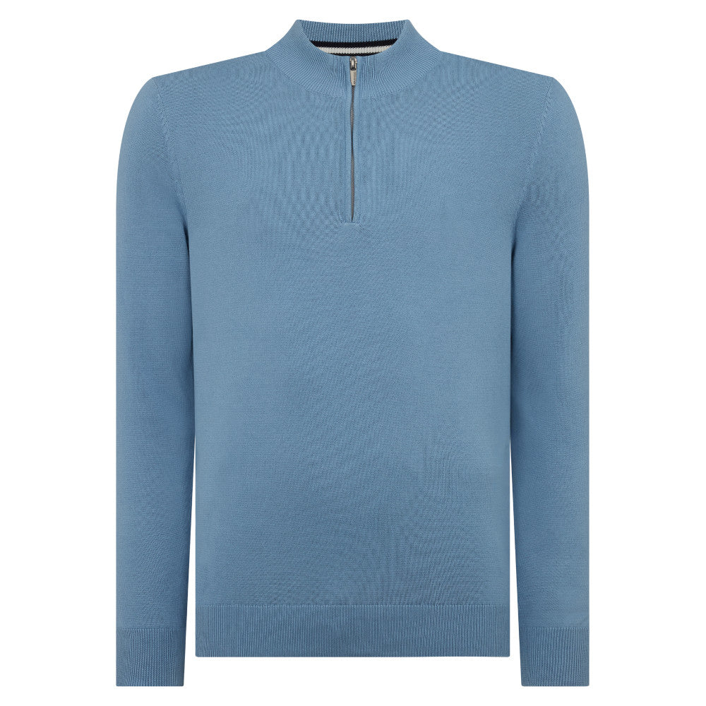 Remus Uomo 58601 23 Blue Crew Neck Sweater