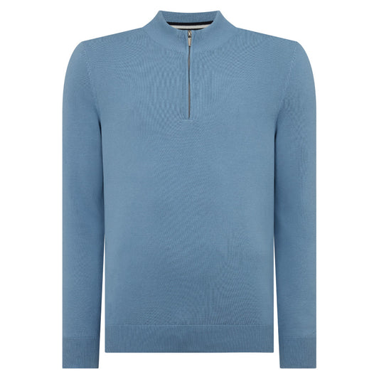 Remus Uomo 58601 23 Blue Crew Neck Sweater
