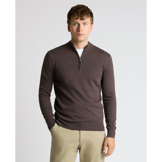 Remus Uomo 58601 48 Brown Crew Neck Sweater