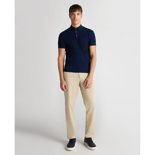 Remus Uomo 58696 29 Dark Blue Knit Polo Shirt